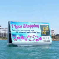 Hot selling inflatable floating billboard / Inflatable water billboard for advertising