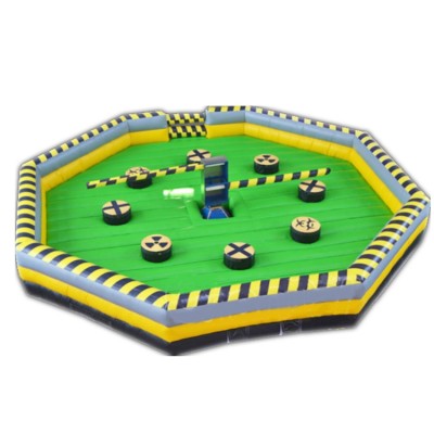 Hot sale giant outdoor inflatable wipeout sport games for commercial